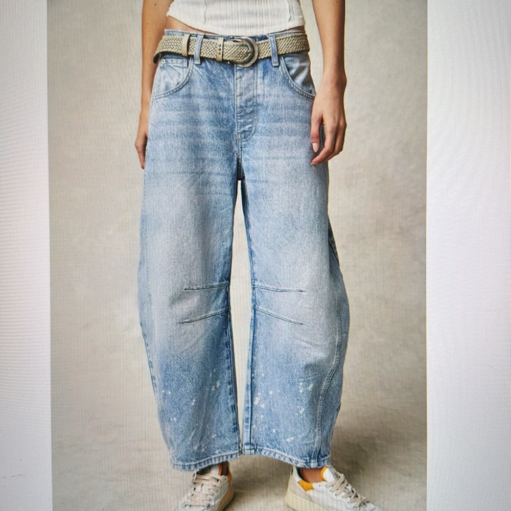 We the Free Good Luck Barrel jeans - worn once!